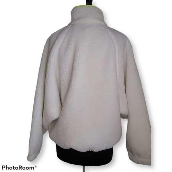 AEO Sherpa/Neon Sweatshirt/Jacket - Size Large - Picture 4 of 8